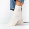 Chaussettes pailletées en coton peigné - femmes