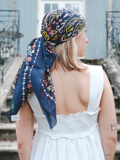 Foulard Marbella 100 % coton - Maison Lecomte Flament