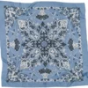 Foulard bandana bleu 100 % coton - Maison Lecomte Flament