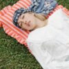 Foulard bandana bleu 100 % coton - Maison Lecomte Flament