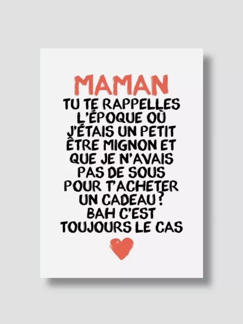 Carte postale - Maman tu te rappelles