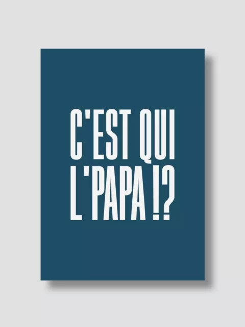 Carte postale - C'est qui l'papa !?
