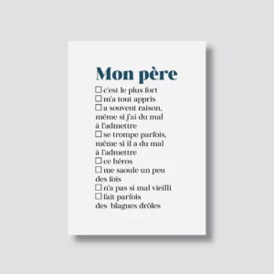 Carte postale - Mon père