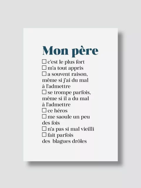 Carte postale - Mon père