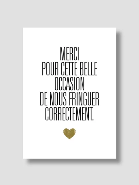 Carte de mariage - Merci pour cette belle occasion