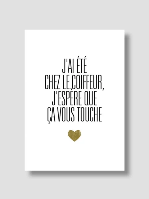 Carte de mariage - J'ai été chez le coiffeur